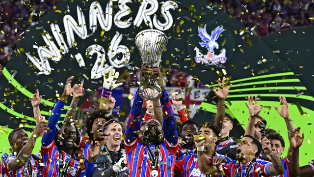 Foto: Momen Gol Semata Wayang Jean-Philippe Mateta yang Bawa Crystal Palace Juara Conference League