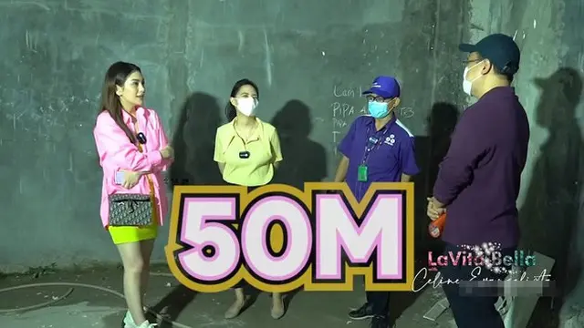 Rumah Celine Evangelista yang sedang direnovasi