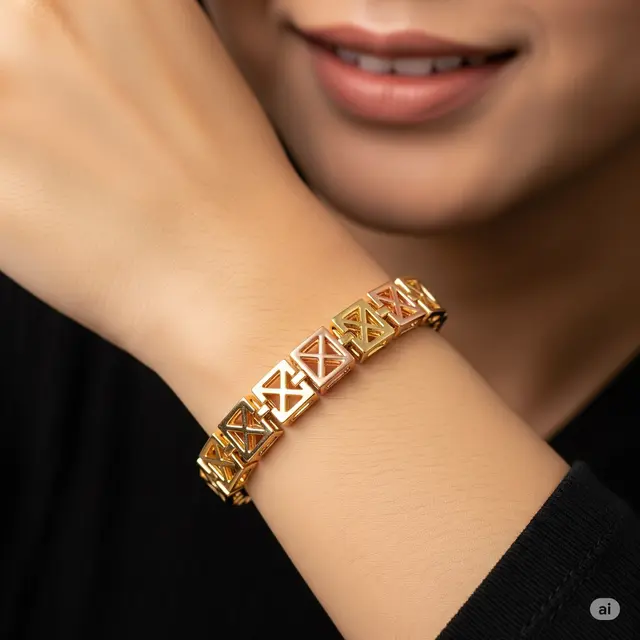 Model Gelang Emas Dewasa Terbaru 5 Gram. Foto: Gemini