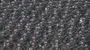 Tentara ikut serta dalam parade untuk merayakan Hari Angkatan Bersenjata ke-75 Korea Selatan di Seoul pada tanggal 26 September 2023. (Anthony WALLACE/AFP)