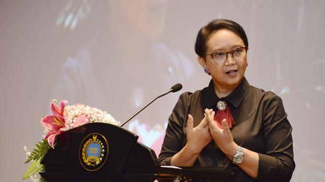 Menlu Retno Marsudi berbicara soal gastro diplomasi. (Dokumentasi Kemlu)