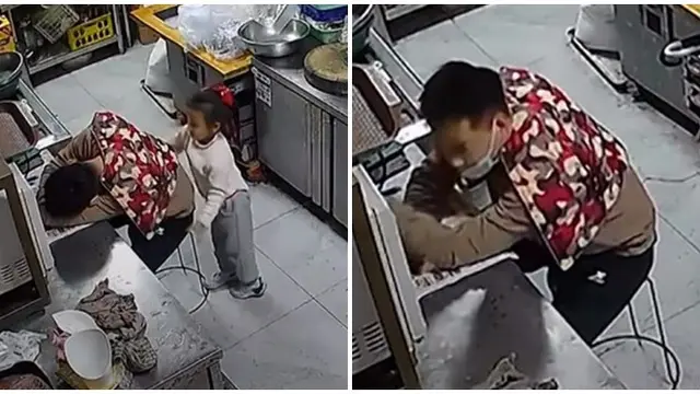 Ketiduran di Dapur saat Kerja, Tangis Pria Ini Pecah Tahu Anaknya Berikan Selimut