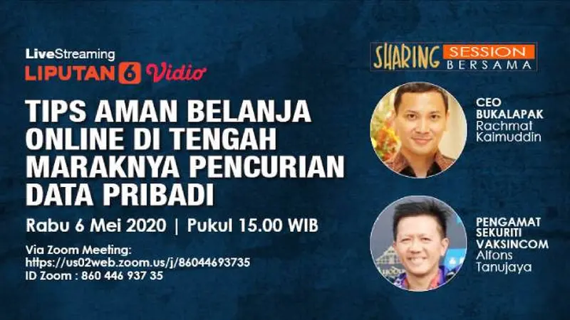 SHARING SESSION: Tips Aman Belanja Online Bersama CEO Bukalapak dan Pengamat Keamanan Siber