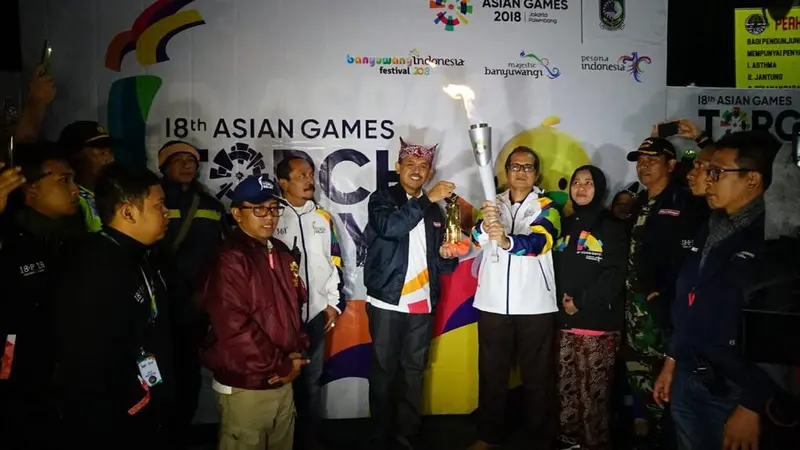 Api Asian Games Bertemu Api Biru Kawah Ijen