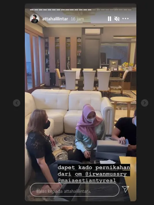 Atta Halilintar dan Aurel Hermansyah (Instagram/attahalilintar)