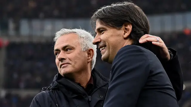 Jose Mourinho dan Simone Inzaghi
