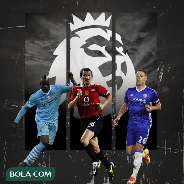 Mario Balotelli, Jogn Terry dan Roy Keane