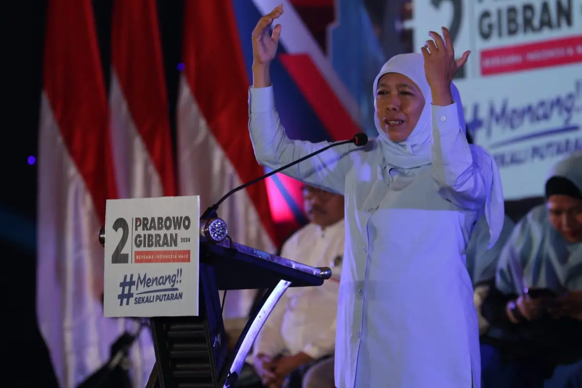 Dewan Pengarah dan Juru Kampanye Nasional (Jurkamnas) Tim Kampanye Nasional (TKN) Prabowo-Gibran Khofifah Indar Parawansa