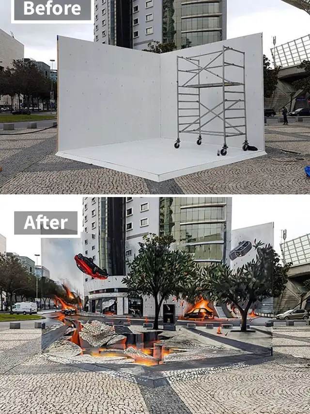 karya seni 3D yang sangat nyata (foto: boredpanda)