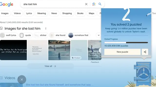 Taylor Swift gandeng Google bikin teka-teki soal judul lagu di album barunya. (Tangkapan layar Google)