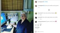 Foto Concha Garcia Zaera, nenek 97 tahun yang membuat lukisan digital dengan MS Paint (Credit: Instagram @conchagzaera).