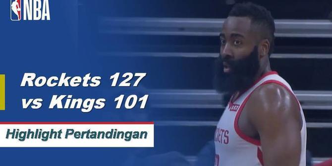 Cuplikan Pertandingan NBA : Rockets 127 vs Kings 101