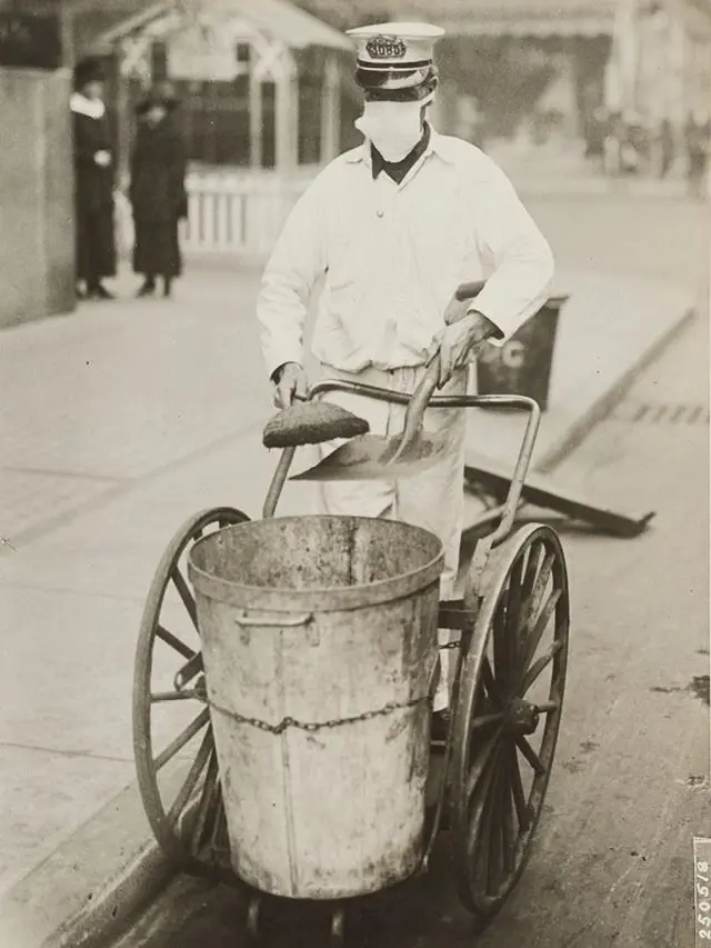 Flu Spanyol pada 1918. (Foto: National Archives)