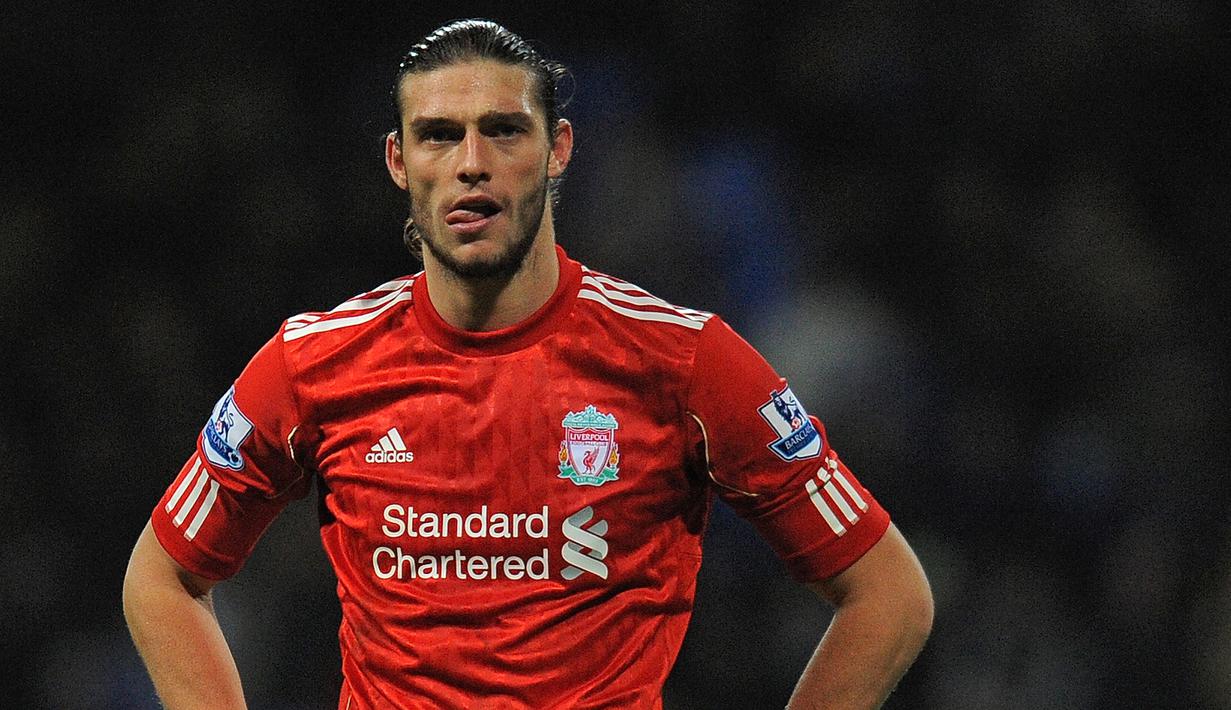 Andy Carroll - Liverpool mendatangkan Carroll pada musim 2010/11 dengan transfer seharga 50 juta euro. Namun penampilan Carroll tidak sesuai apa yang diharapkan, dari 58 pertandingan Carroll hanya mampu mencetak 11 gol. (AFP/Andrew Yates)