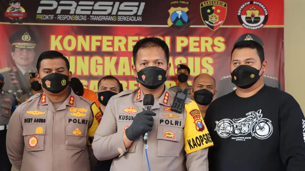Kapolresta Sidoarjo Kombes Pol Kusumo Wahyu. (Dian Kurniawan/Liputan6.com)