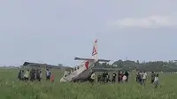 Pesawat Jatuh di Sawah Karawang, Diduga Akibat Gangguan Mesin Usai Lepas Landas