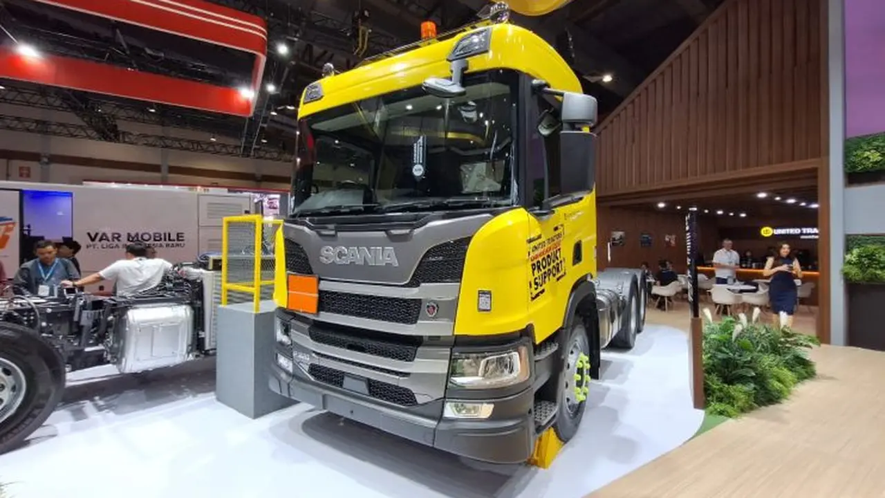 Scania Mejeng di Giicomvec 2024 Bawa Kendaraan Niaga Fitur Canggih (Arief A/Liputan6.com)