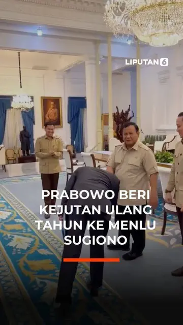 Prabowo Beri Kejutan Ulang Tahun Ke Menlu Sugiono
