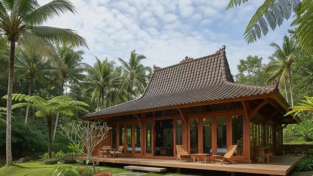 Rumah Kampung dengan Sentuhan Modern