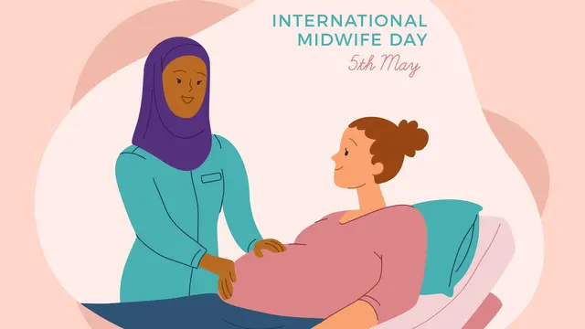 Ilustrasi Hari Bidan Internasional 5 Mei