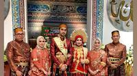 Momen pernikahan Achmad Megantara dan Asri Faradila (Sumber foto: Instagram/@megantara.update)
