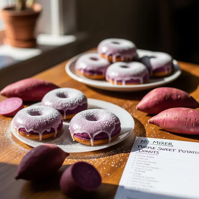 Resep Donat Ubi Ungu Tanpa Mixer (AI Generate)