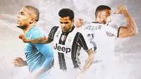 Juventus - Douglas Costa, Dani Alves, Gleison Bremer (Bola.com/Adreanus Titus)