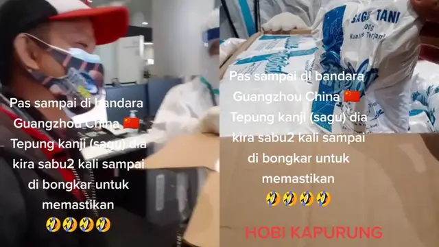 Warga Indonesia dicurigai bawa sabu dan ternyata tepung sagu