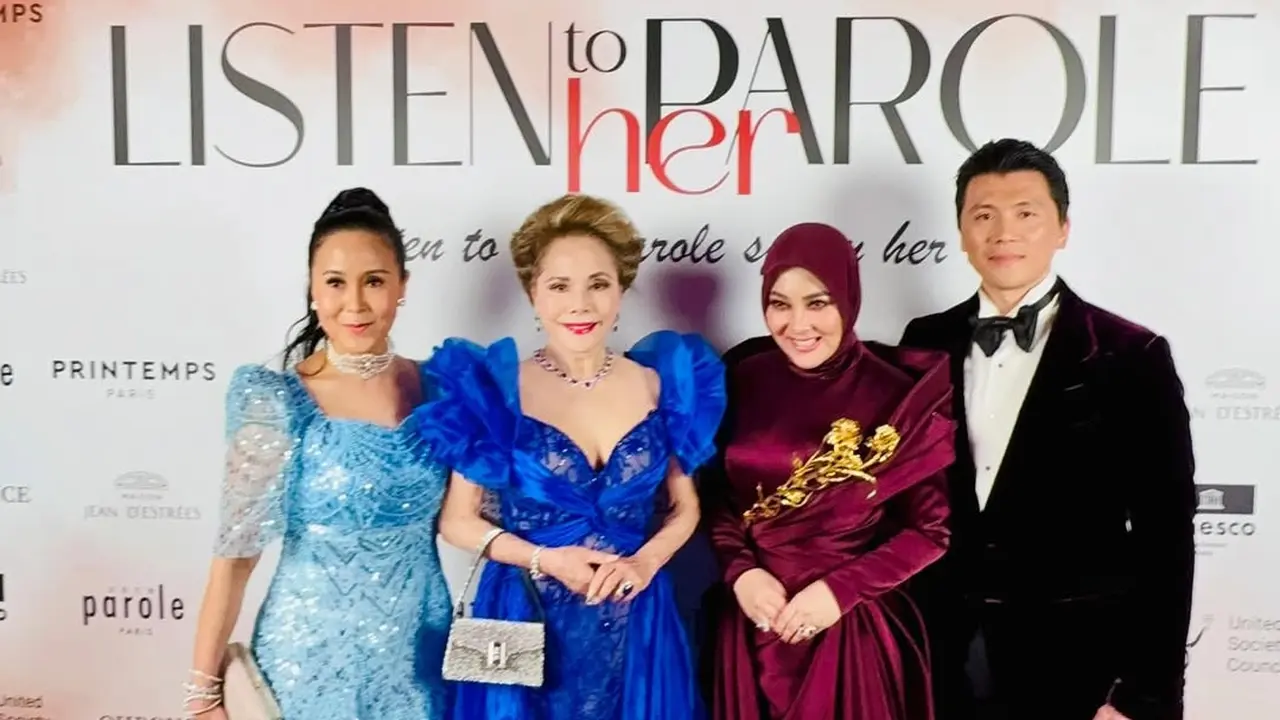 Hadiri Acara Gala Dinner di Cannes, Syahrani Foto Bareng Dewi Sukarno