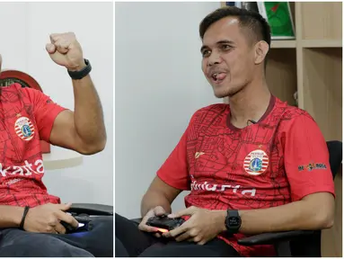 Penggawa Persija Jakarta, Andritany Ardhiyasa dan Rezaldi Hehanussa, ikut memeriahkan acara BOLA Esports Challenge. Berikut beragam aksi dan ekspresi mereka saat bermain FIFA 20.