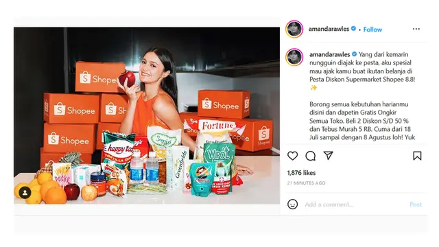 Postingan Gaun Mewah Jadi Sorotan, Ternyata Ini Lho Pesta yang Akan Dihadiri Amanda Rawles