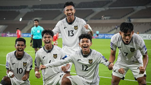 Fadly Alberto Hengga, I Putu Panji, Aldyansyah Taher, Daniel Alfrido, dan Zahaby Gholy di Piala Asia U-17 2025
