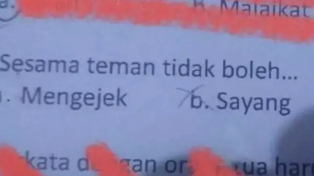 6 Jawaban yang Dipilih Murid di Soal Pilihan Ganda Ini Bikin Tepuk Jidat