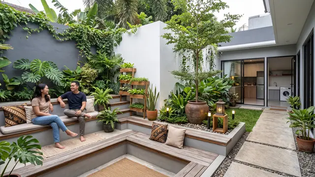 Desain Area Duduk Amfiteater