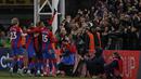 Keunggulan Crystal Palace 3-0 pun bertahan hingga akhir pertandingan. Hasil tersebut membuat The Eagles menempati posisi kesembilan klasemen. (AFP/Adrian Dennis)