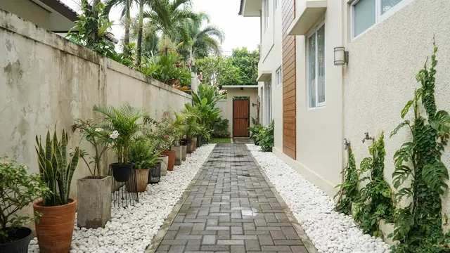 Model Selasar Samping Rumah yang Sempit
