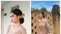 Azizah Salsha istri Pratama Arhan nampaknya gemar kenakan busana batik dan kebaya, terlihat menawan bak ibu pejabat. Sumber IG: @azizahsalsha_