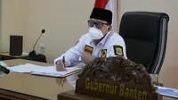 Gubernur Banten, Wahidin Halim. (Kamis, 12/08/2021). (Dokumentasi Pemprov Banten).