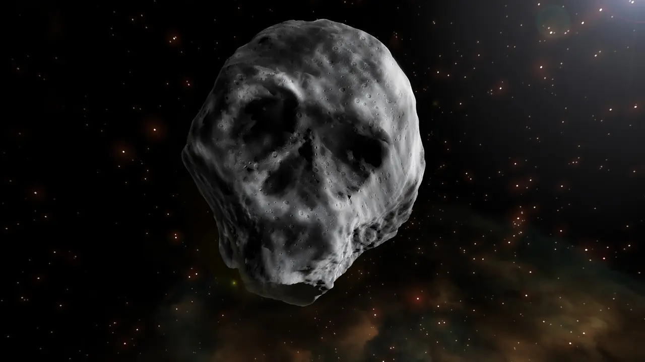 Asteroid 2015 TB145 yang berbentuk tengkorak akan kembali terbang dekat Bumi pada November 2018 (Credit: J. A. Peñas/SINC)(