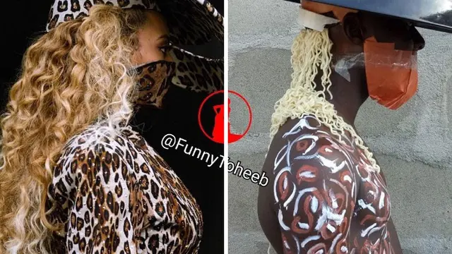 Tirukan Gaya Fashion Artis Hollywood dengan Low Budget, Lelaki Ini Viral