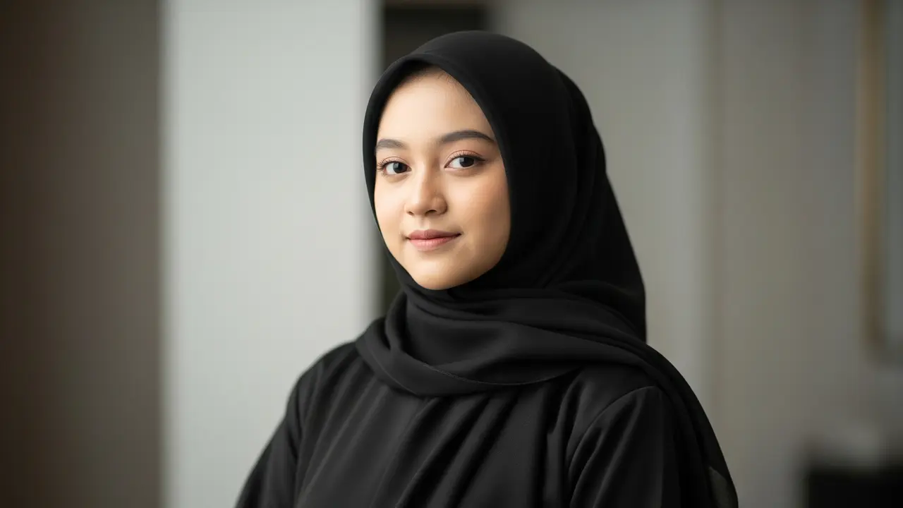 Model Gamis Hitam Polos Remaja Terbaru 2025