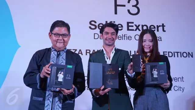 Oppo F3 Reza Rahadian