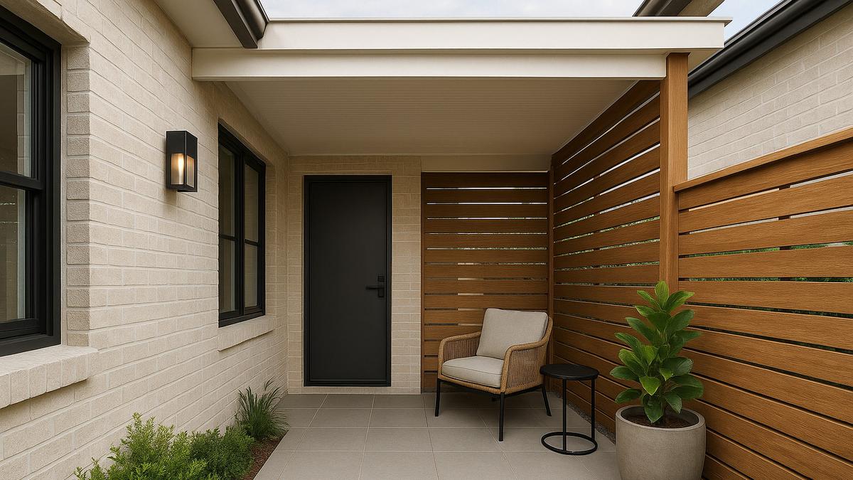 7 Model Teras Rumah Minimalis Pintu Samping, Elegan dan Fungsional untuk Hunian Modern