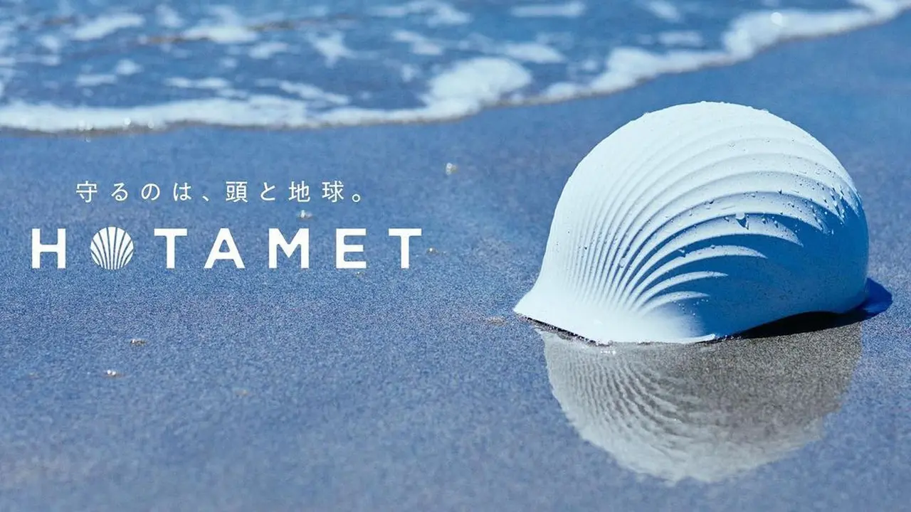 Hotamet, Helm Ramah Lingkungan Pertama di Jepang Terbuat dari Limbah Cangkang Kerang
