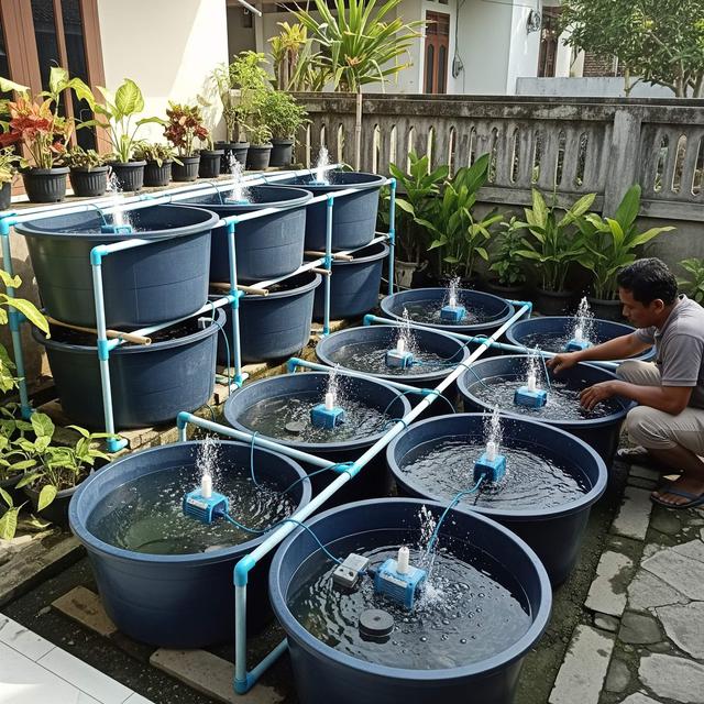 Desain Halaman Belakang untuk Ternak Lele