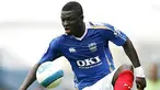 Portsmouth's Sulley Muntari controls the ball during their Premier League match against Blackburn at Fratton Park, Portsmouth on April 27, 2008. AFP PHOTO/GLYN KIRK