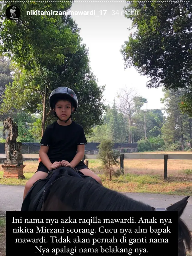 Unggahan Nikita Mirzani. (Foto: Instagram @nikitamirzanimawardi_17)