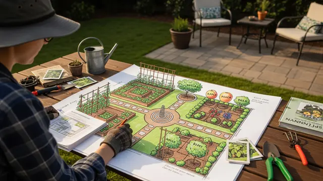 Tips Mendesain Kebun Buah dan Sayur Beragam Warna/Gemini AI