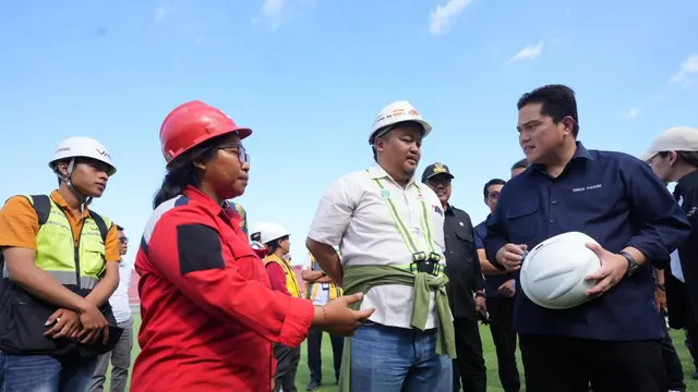 Erick Thohir Kunjungi Stadion Kapten I Wayan Dipta