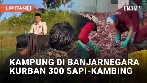 VIDEO: Viral Kampung di Banjarnegara Dapat Kurban 72 Sapi dan Ratusan Kambing
